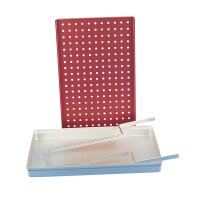 Tray Deckel gelocht silber St