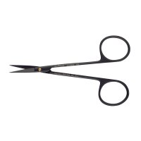 Schere Iris ger./schmal SC Black L. St