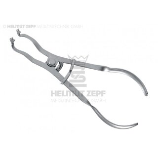 Kofferdam Klammerzange gedreht 30mm St