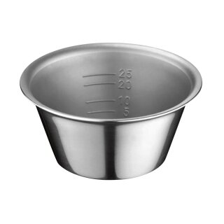 Medizinbecher 25ccm Edelstahl  St