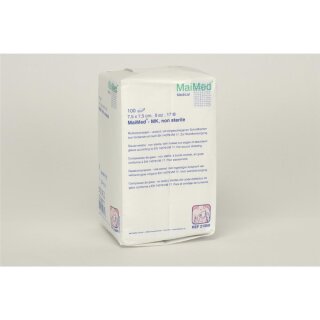 Mullkompressen 7,5x7,5 8f. unster. 100St