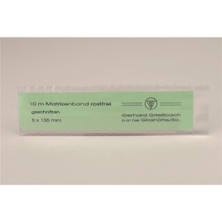 Matrizenband geschn. 5x135mm 10m Pa