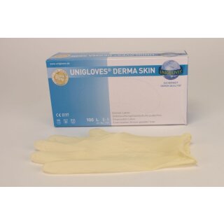 Derma Skin Latex Handsch. pdfr L  100St