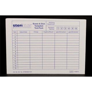 BOWIE & DICK Testbögen  DIN A5 (15x) Pa