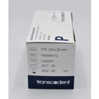 Transcodent Pastenk. 0,8x23 grün 100St