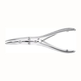 Hohlmeisselzange 3,5/155mm gebogen St