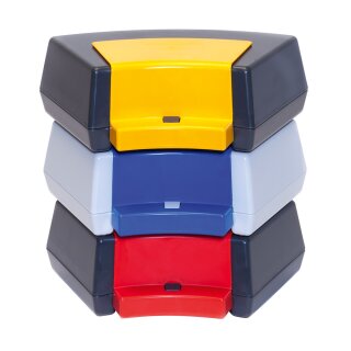 Bobby Transportbox hellgrau Clip rot St