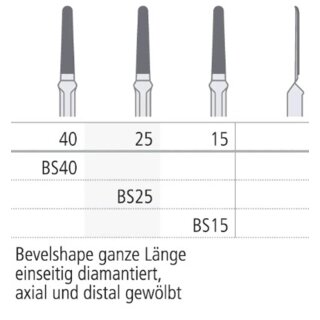 Bevelshape Feile BS40 6St