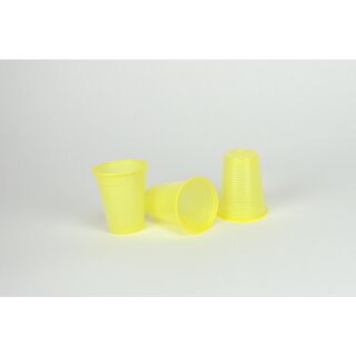 Mundspülbecher PP 180ml gelb    30x100St