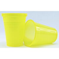 Mundspülbecher PP 180ml gelb    30x100St