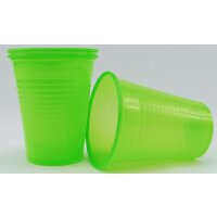 Mundspülbecher PP 180ml grün-tr.30x100St