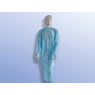 Schutzkittel blau Arm lang 105x130cm  Pa