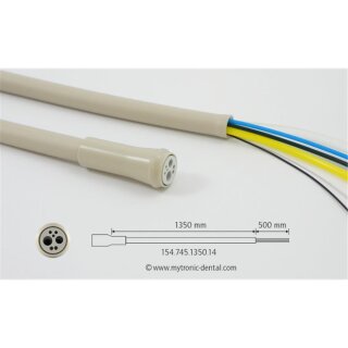 Luftmotor-/Turbineschlauch 4-Loch/mit Licht/ADEC®