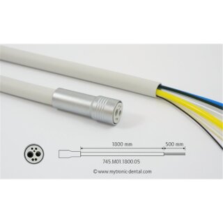 Luftmotor-/Turbineschlauch 4-Loch