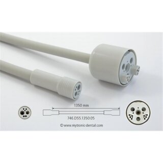 Luftmotor-/Turbineschlauch High-Speed mit Licht