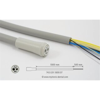 Turbineschlauch 4-Loch mit Licht