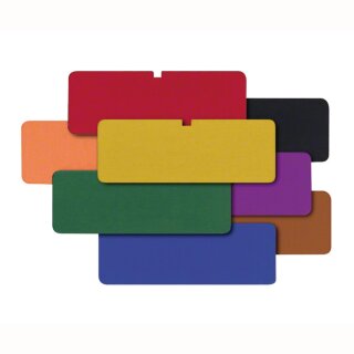 Kennzeichnungsschild rot 50x18mm St