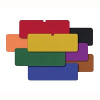 Kennzeichnungsschild rot 50x18mm St