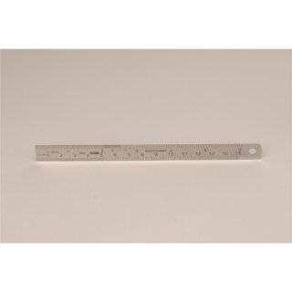 Massstab Stahl  mm+Zoll 15cm  St