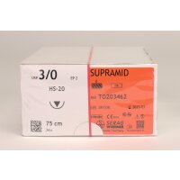 Supramid schw. HS-20 3-0 75cm 2Dtz