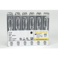 S-File 25mm, size 50  6pcs