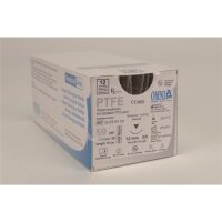 Omnia Nahtmaterial PTFE 5/0 HS 75cm 12St