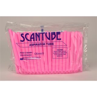 Aspirator Tubes pink 135mm 100St