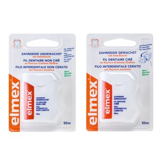 Elmex Zahnseide gewachst 50m Rl