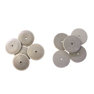 Dedeco Gummipol. Rad weiß 22mm 100St