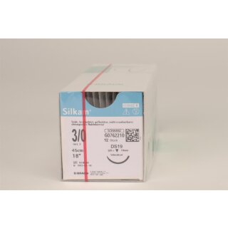 Silkam schwarz DS19 3/0 45cm Dtz