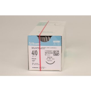 Silkam schwarz DS19 4/0 45cm Dtz