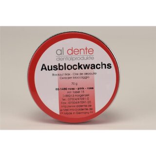 Ausblockwachs rosa f. Modellguss 70g