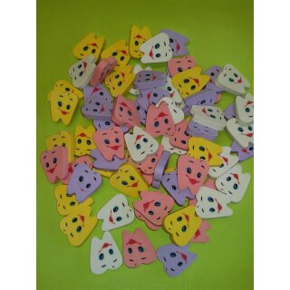 Spielzeug Radiergummi Zahn sortiert 72St