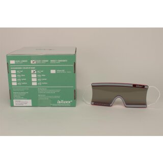 Schutzbrille Pat. Isiluxx rot getö. 40St