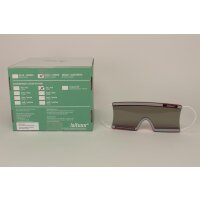 Schutzbrille Pat. Isiluxx rot getö. 40St