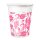 Monoart Trinkb.Flower w/pink180ml 1000St