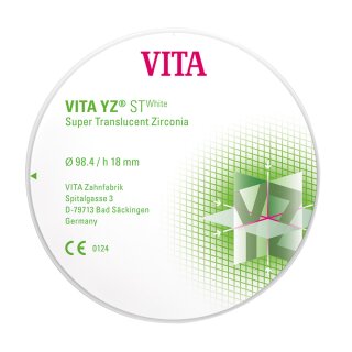 VITA YZ STWhite Disc weiß H 25mm 1St