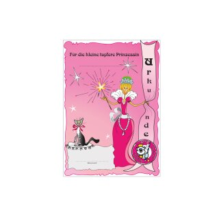 Tapferkeitsurkunden f. Mädchen 25St