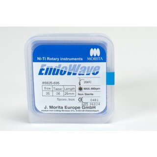 EndoWave NiTi Feile 06.35 25mm  5St