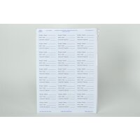 Etikettenbogen 63,5x29,6mm   27St