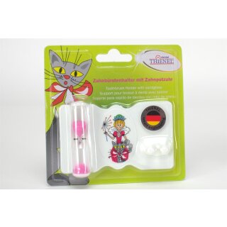 Zahnbürstenhalter m. Putzuhr Fee St