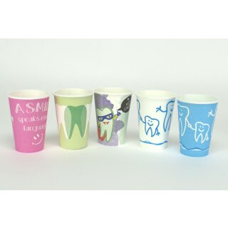 Mundspülbecher Papier Motiv Mix  2000St