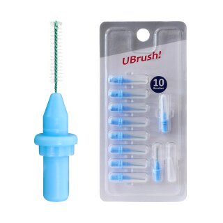 UBrush Bürsten blau 0,5mm zyl.  10St