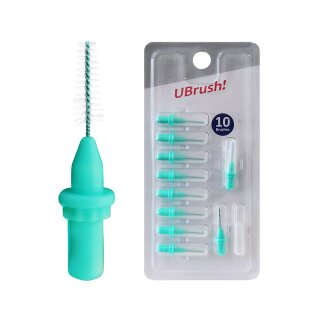 UBrush Bürsten grün 0,9mm konisch  10St