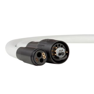 Schlauch 4-Loch Anschluss mit Licht für Sirona Einheiten, M1 M196 M1+Profeel Spirit S1 S2 - Länge: 1,37 m - Farbe: Mittelgrau RAL 7035