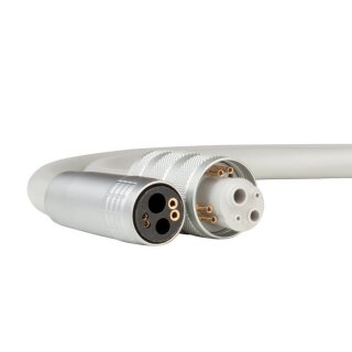 Schlauch 4-Loch Anschluss mit Licht für Planmeca Einheiten 820 Ohm, Länge: 1,03 m - Farbe: Leichtgrau RAL 9002