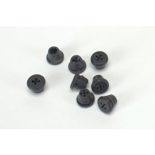 Silicone Plug f. Bohrerst. schwarz 8St