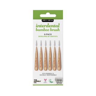 Humble ID Bürste Bambus 5-0,8mm grün 6St