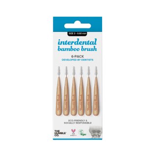 Humble ID Bürste Bambus 3-0,6mm blau 6St