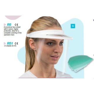 White Economic Mask Ersatzschilder  12St